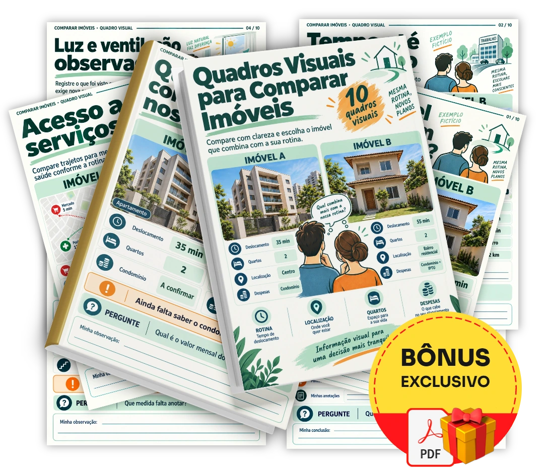 Quadros Visuais para Comparar Imóveis